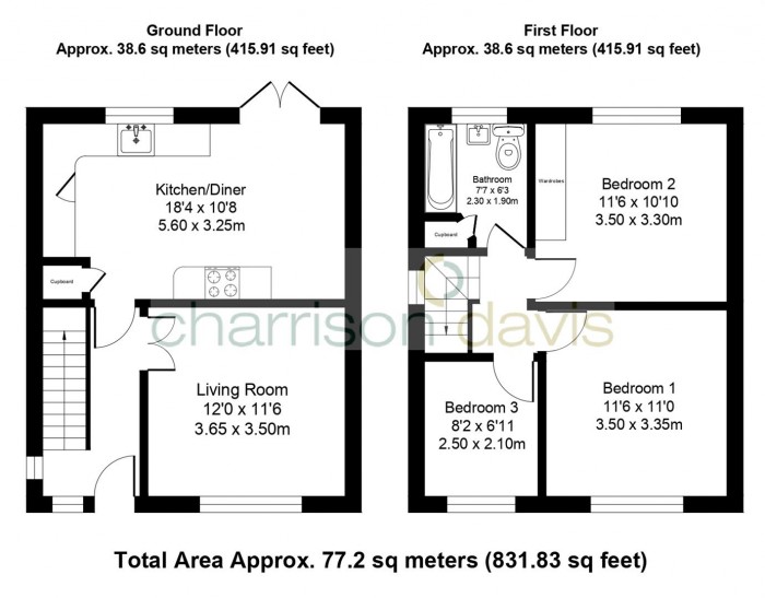 Floorplans For Dale Drive, Hayes