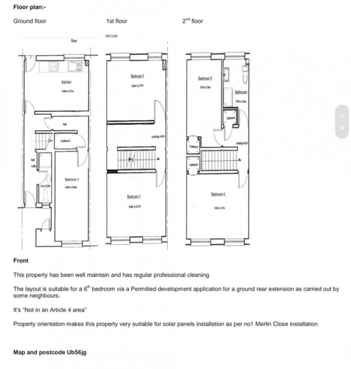 Floorplans For Merlin Close, Northolt