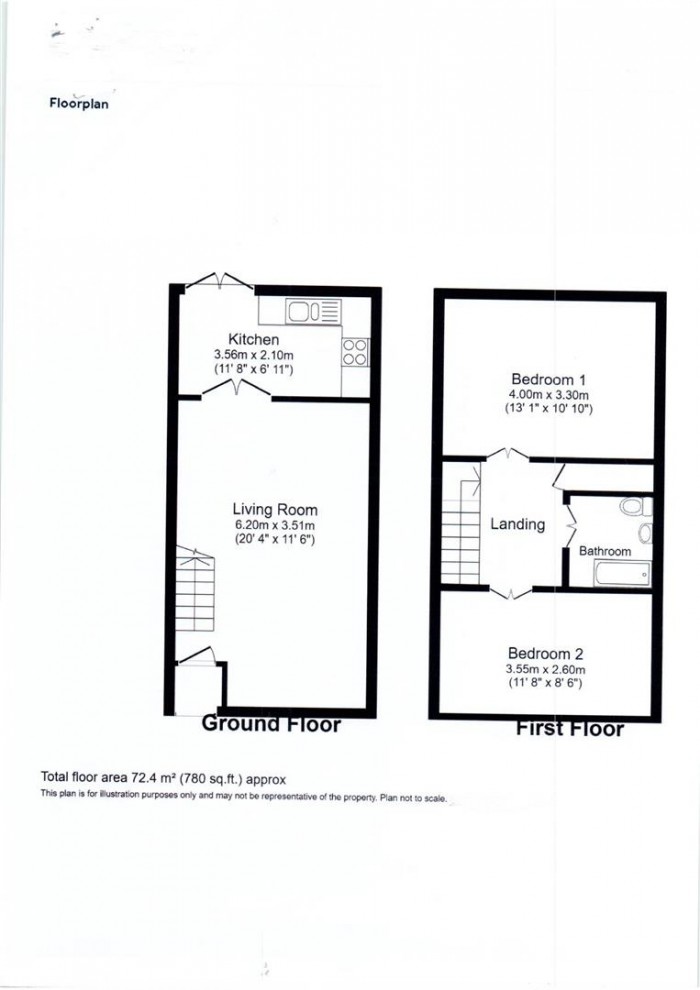 Floorplans For Berrydale Road, Hayes