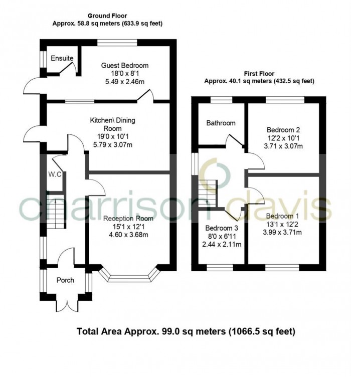 Floorplans For Kingshill Avenue, Northolt