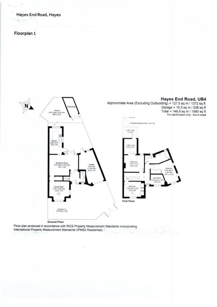 Floorplans For Hayes End Road, Hayes