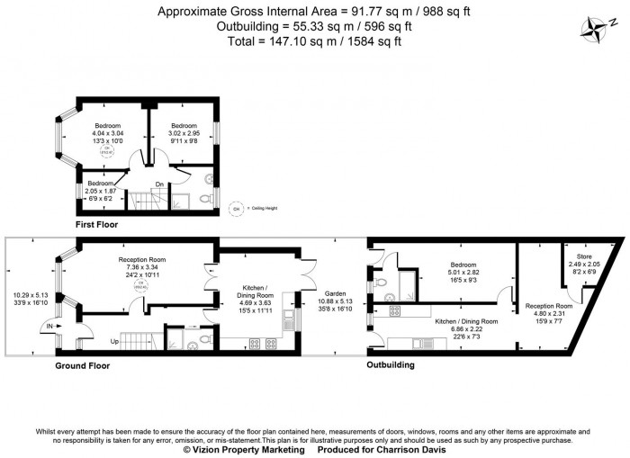 Floorplans For Warner Close, Harlington