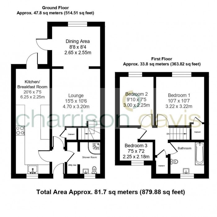 Floorplans For Airdrie Close, Hayes