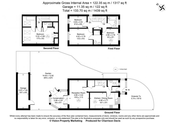 Floorplans For Chirk Close, Hayes