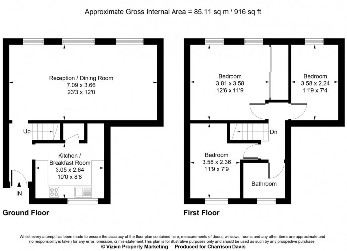 Floorplans For Radcliffe Way, Northolt