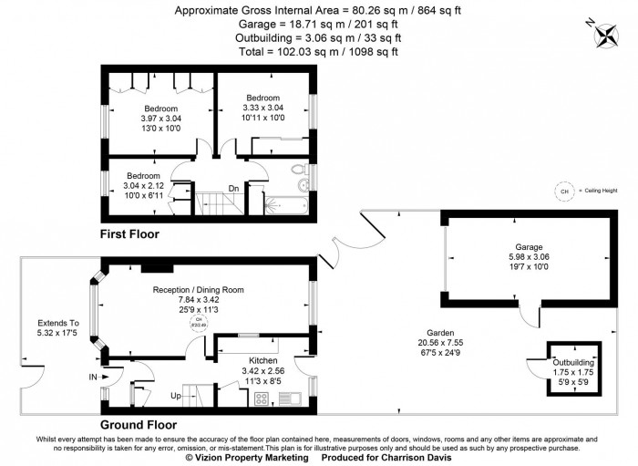 Floorplans For Grosvenor Avenue, Hayes